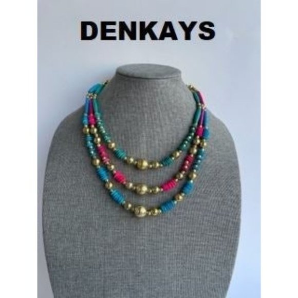 ✨NEW DENKAYS AFRICAN TRIBLE INSPIRED NECKLACE ✨FREESHIPPING DK2 - Picture 2 of 3